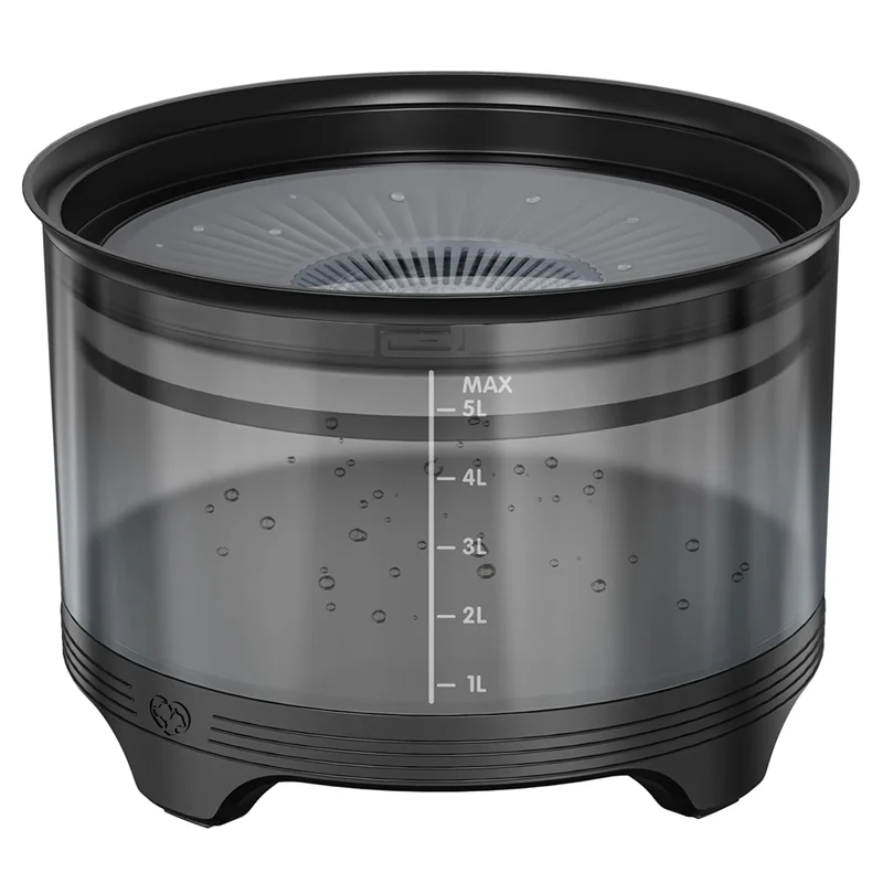 5.5L Dog Water Bowl,Large Capacity No Spill Water Bowl For Dogs, Splash Proof Slow Water Feeder Easy Install Easy To Use A
