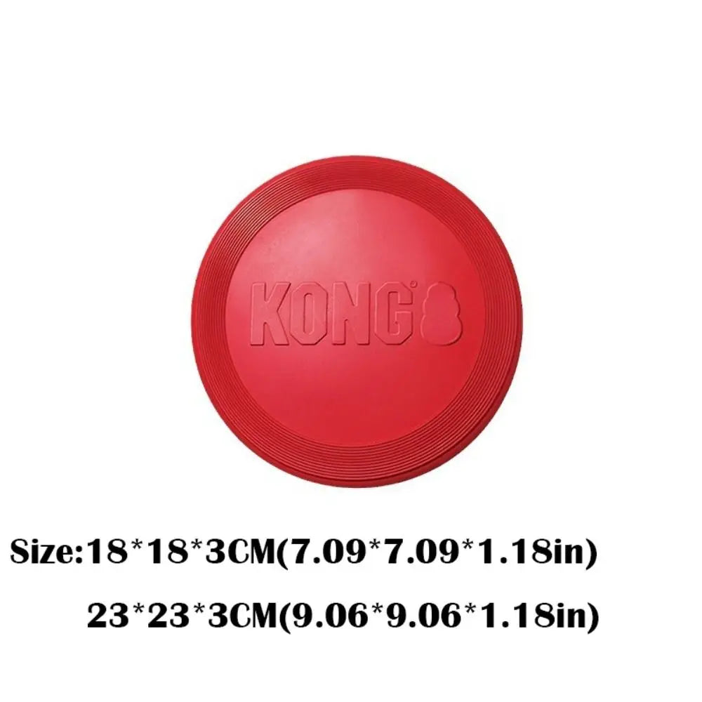 2024 Durable Kong Dog Toys Safer Healthy Activity Kong Flyer Rubber Outdoor Flying Disc