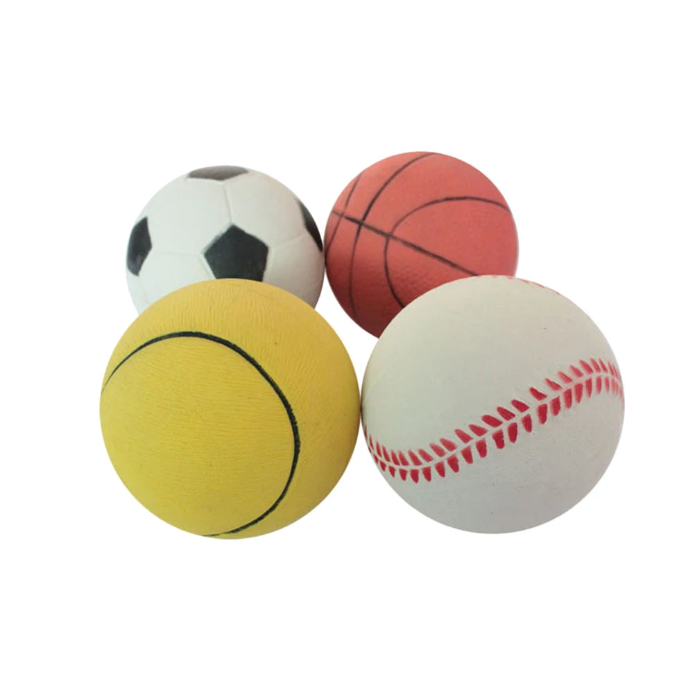 4pcs Elastic Ball Suit Dog Toy Floatable Pet Supplies Training Chew Teething Large Soccer Football Toys Outdoor Games