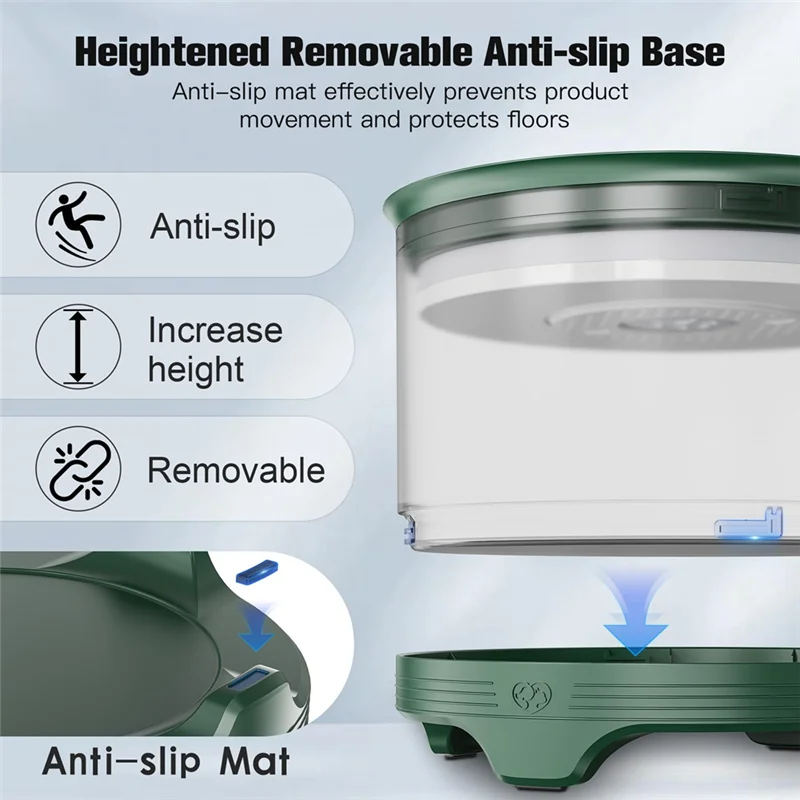 5.5L Dog Water Bowl,Large Capacity No Spill Water Bowl For Dogs, Splash Proof Slow Water Feeder Easy Install Easy To Use A